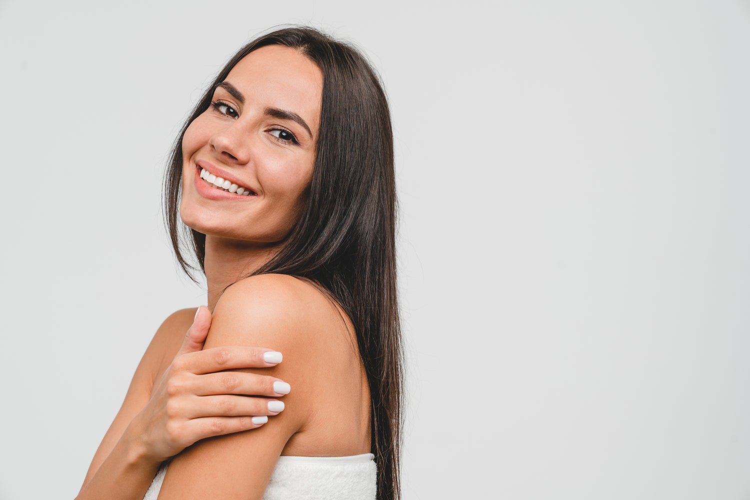 Woman with healthy hair 